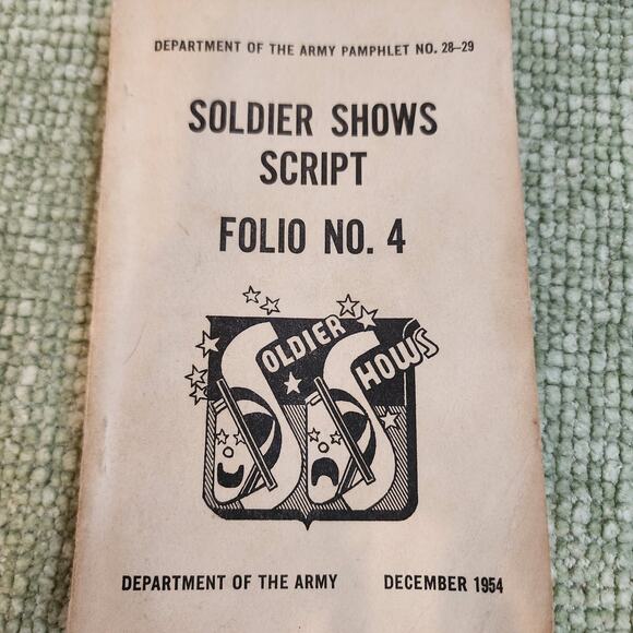 1943 Soldier Shows Guide Volume X WWII US Army Theater Book Infantry Journal - Picture 1 of 13